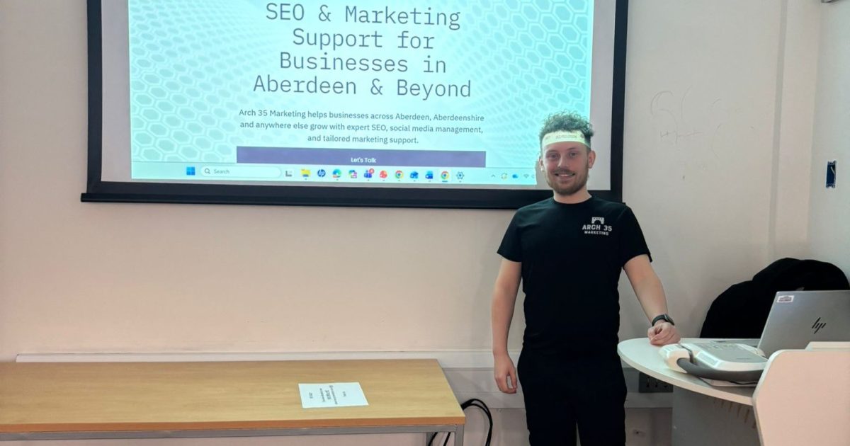 OpenGraph Image for Arch 35 Marketing delivers Social Media Masterclass at RGU