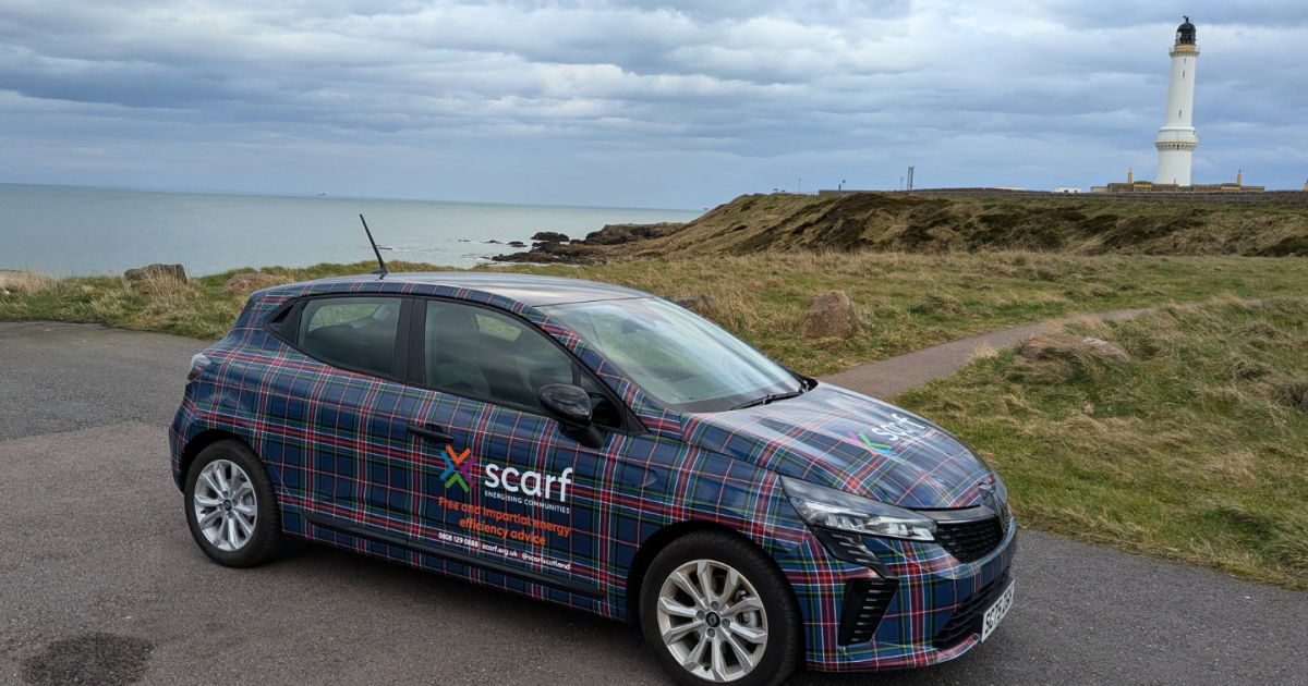 OpenGraph Image for Scarf unveils tartan-wrapped vehicles to mark 40 years supporting households