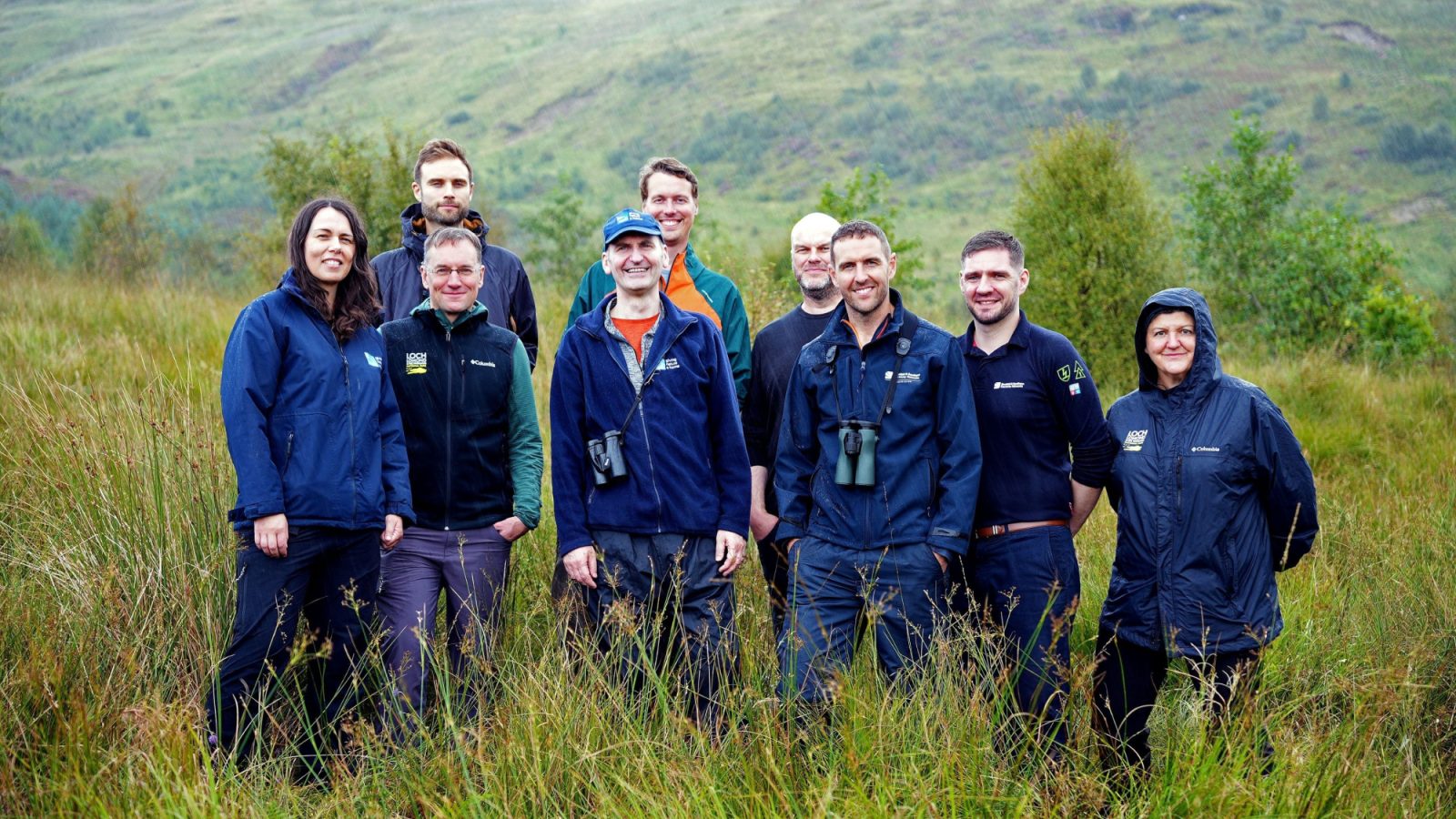 Members of RSPB Scotland Loch Lomond  The Trossachs National Park and SSEN Transmission at the Inversnaid Reserve