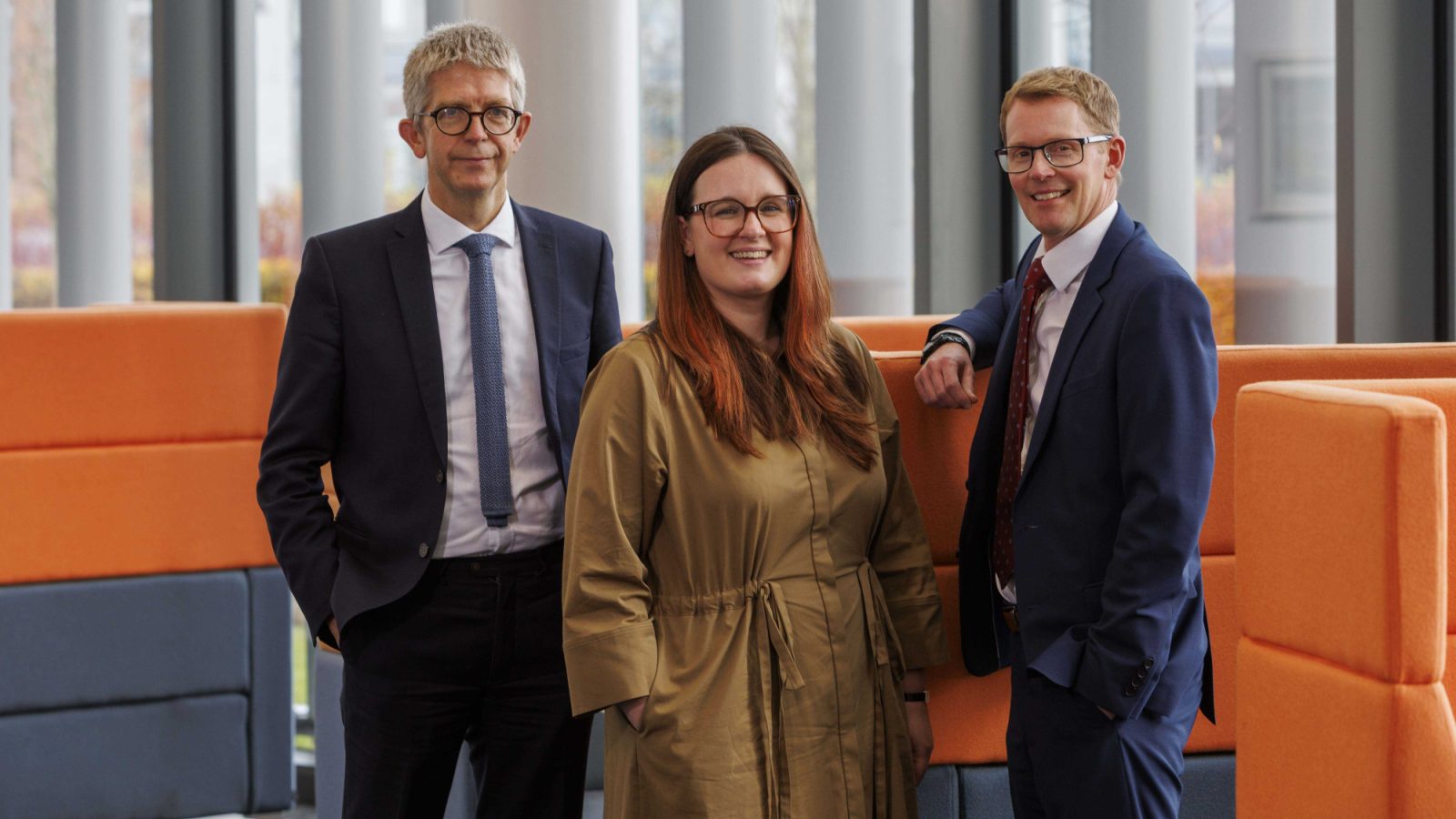 L to R: Derek Mair, Lauren McCluskey, Andrew Webster.
