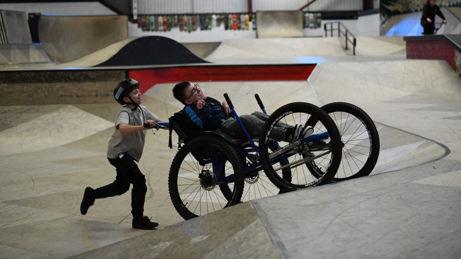 Finlay enjoying the session at Transition Extreme.