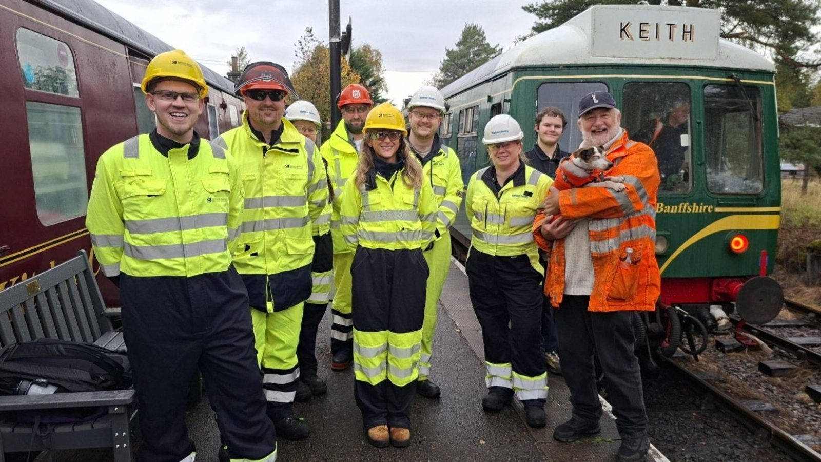 Volunteers helped out with Keith & Dufftown railway for the day