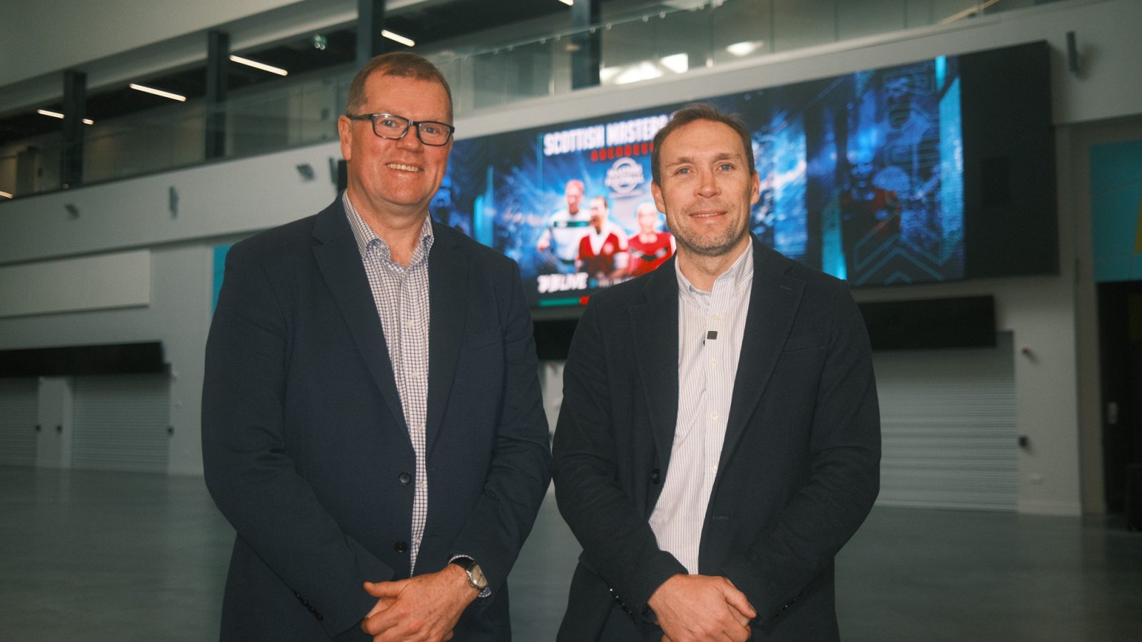 Rob Wicks, Managing Director of P&J Live and Aberdeen Captain Russell Anderson