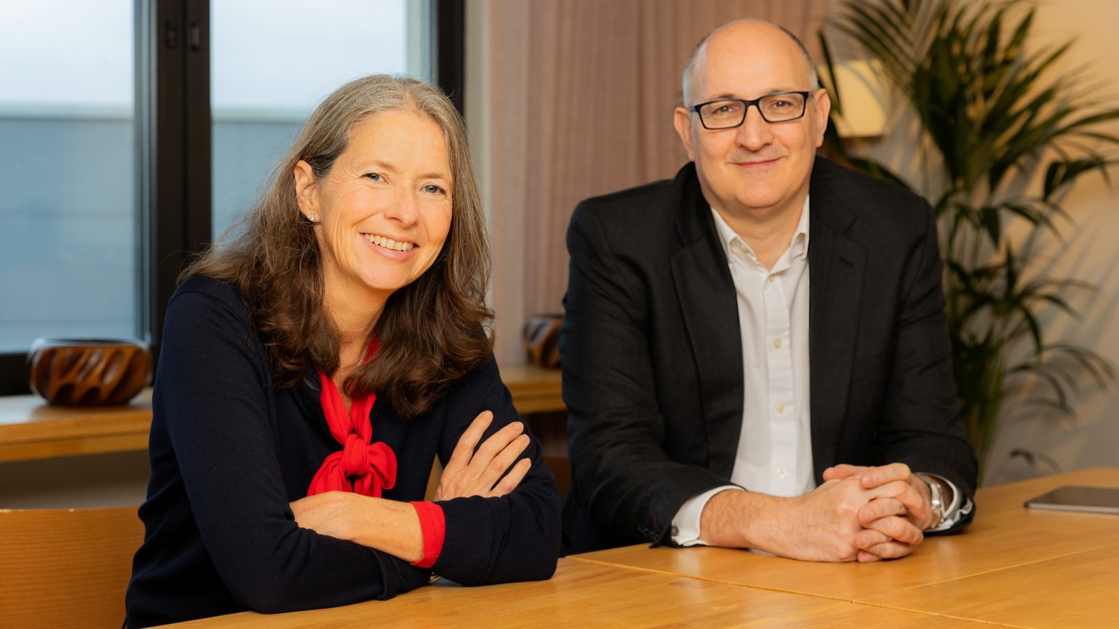 L to R: Emma Lancaster, Chief Executive Officer at AAB and Richard Spofforth, Managing Partner at Kreston Reeves.