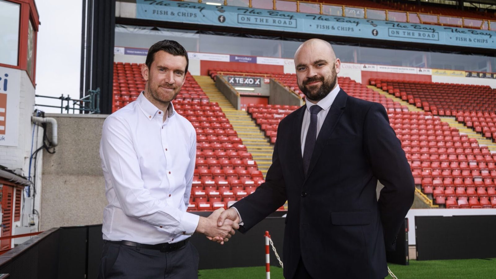 Robbie Hedderman, AFC Business Development Manager and William Paterson, Owner and Funeral Director of Berriedale Funeral Home.