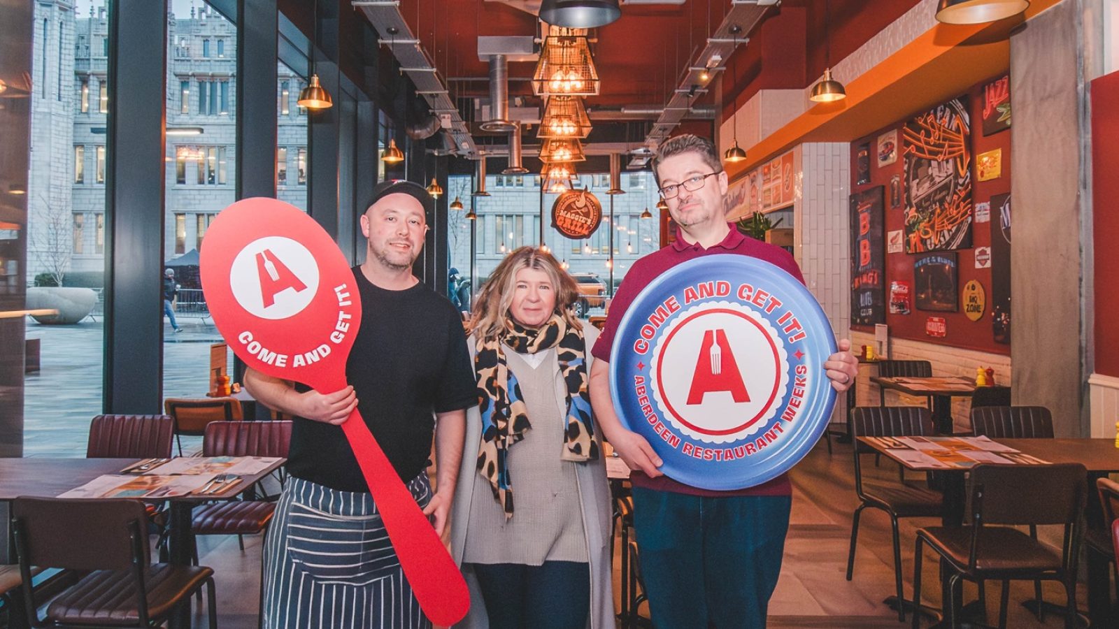 Richard Parfitt and Sebastain Lord, director and business partners at Maggie’s Grill are delighted to be dishing up their first Aberdeen Restaurant Weeks with Shona Byrne, project manager at Aberdeen Inspired.