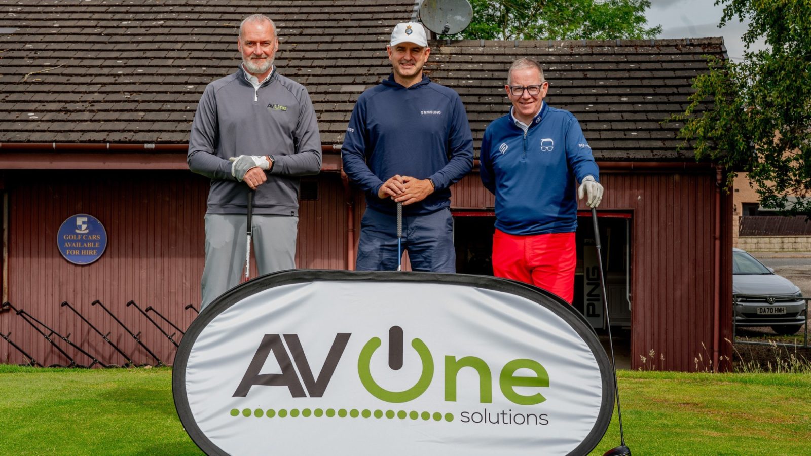AV One Solutions’ first Charity Golf Day at Kemnay Golf Club, raised over £8,000 for Charlie House and Aberdeen FC Community Trust.
