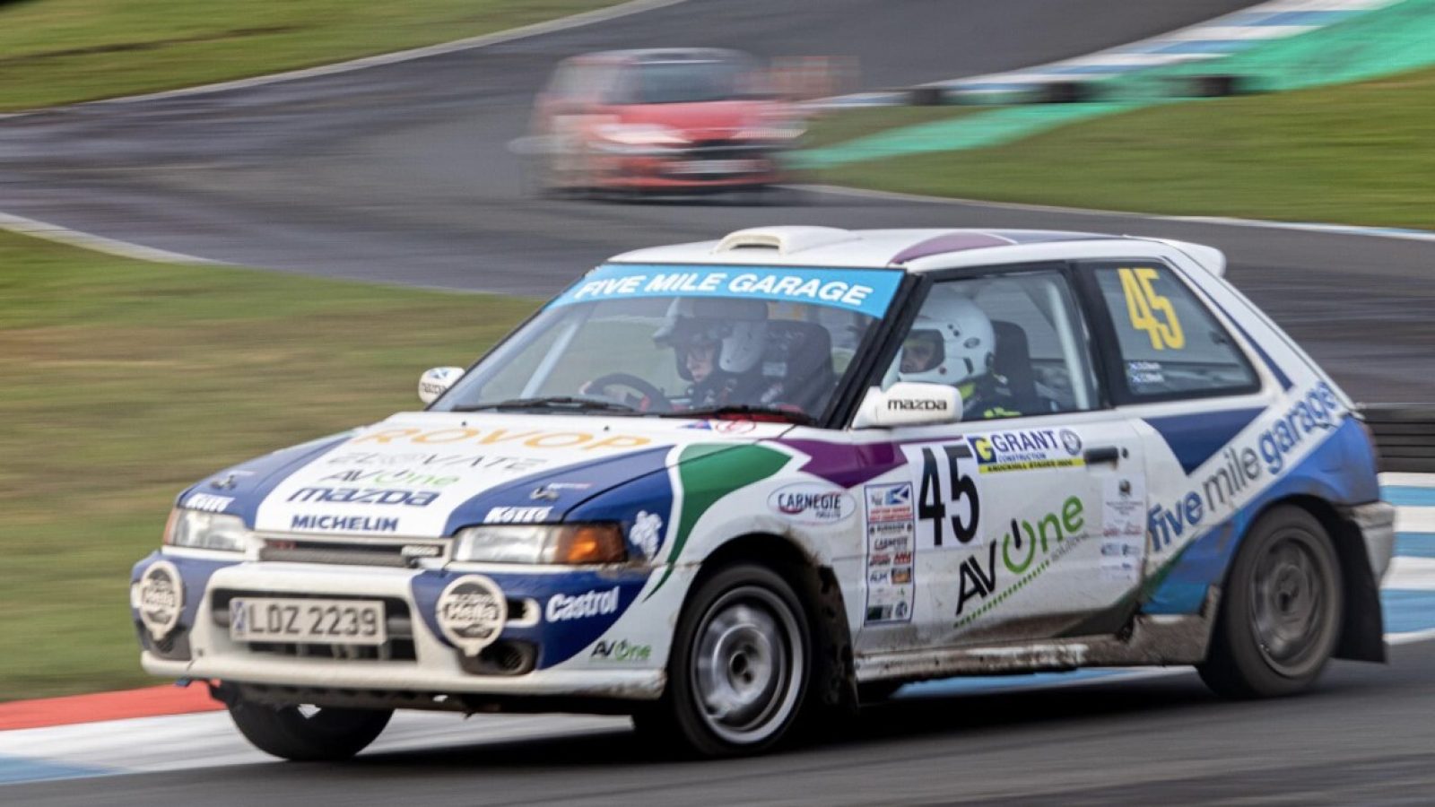 Connor Black of Black Motorsport takes to the track with AV One Solutions