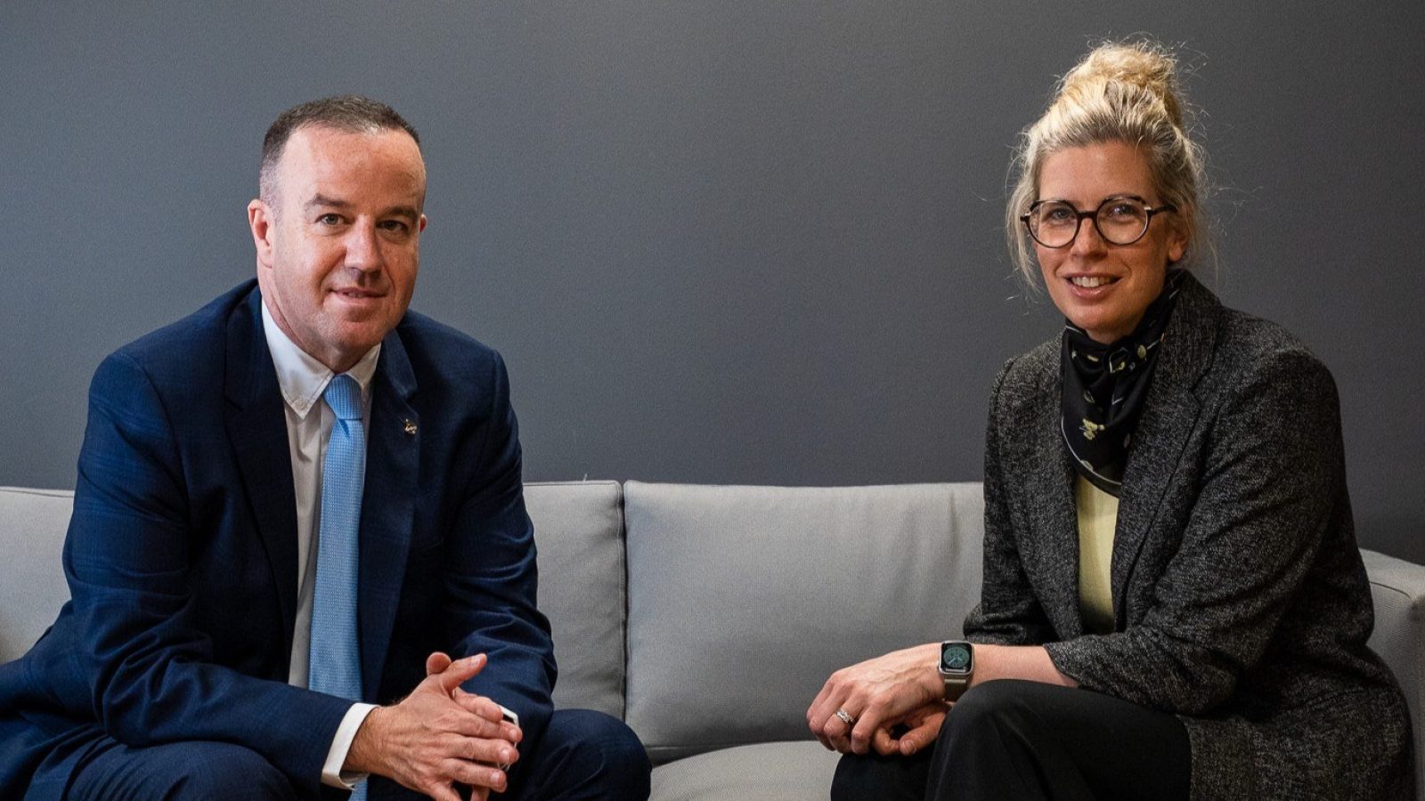 Richard Beattie, CEO of Anasuria Operating Company, and Vikki Thom, Head of BD, Relationship Management and Marketing at Boskalis Subsea Services