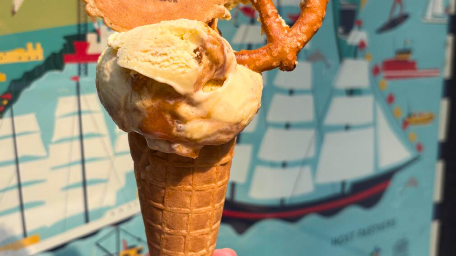 Bourbon Vanilla, Salted Caramel and Pretzel