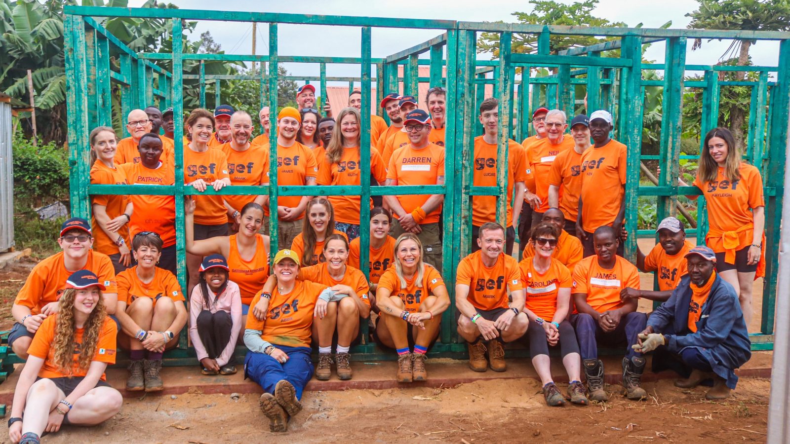 The building volunteers of the 2026 trip