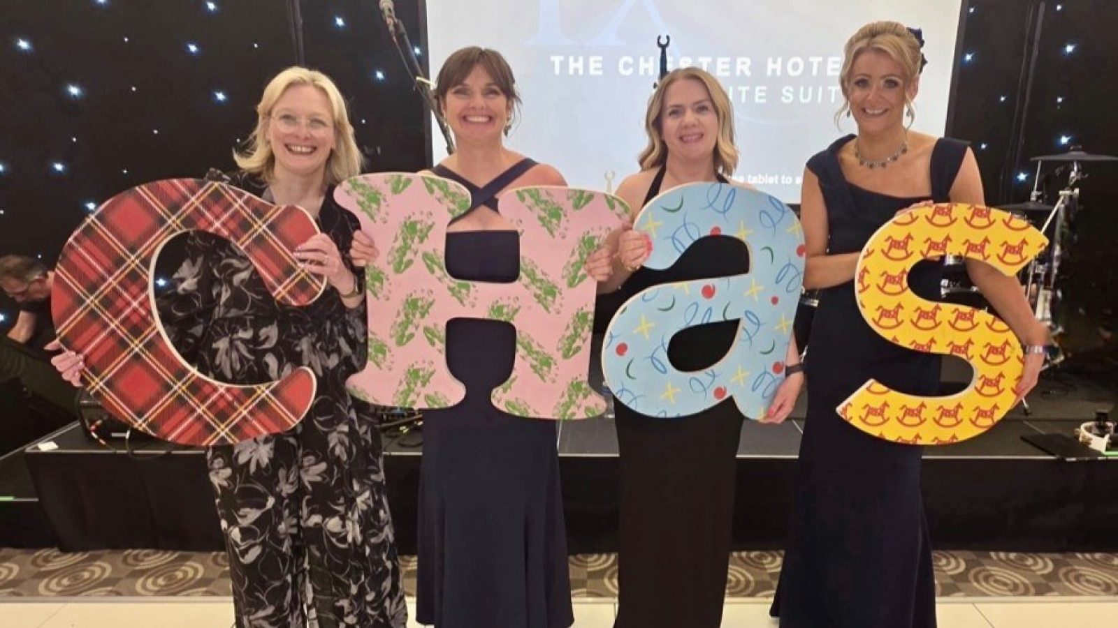 Picture shows the Blackadders’ team who organised the dinner with Gillian Donald on the left.