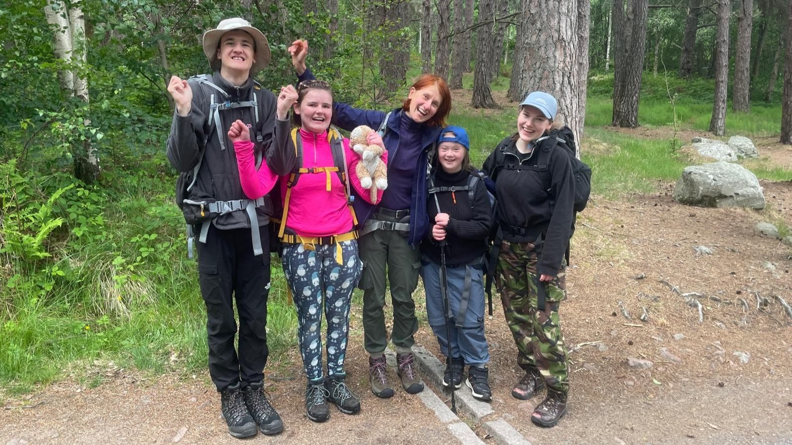 Pupils and staff at Glen Tanar during their Duke of Edinburgh trek