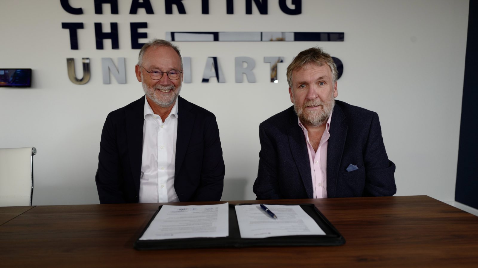 Elo Yde, CEO, Y-MatTec A/S, and Tom Hutchison, CEO, Montrose Port Authority