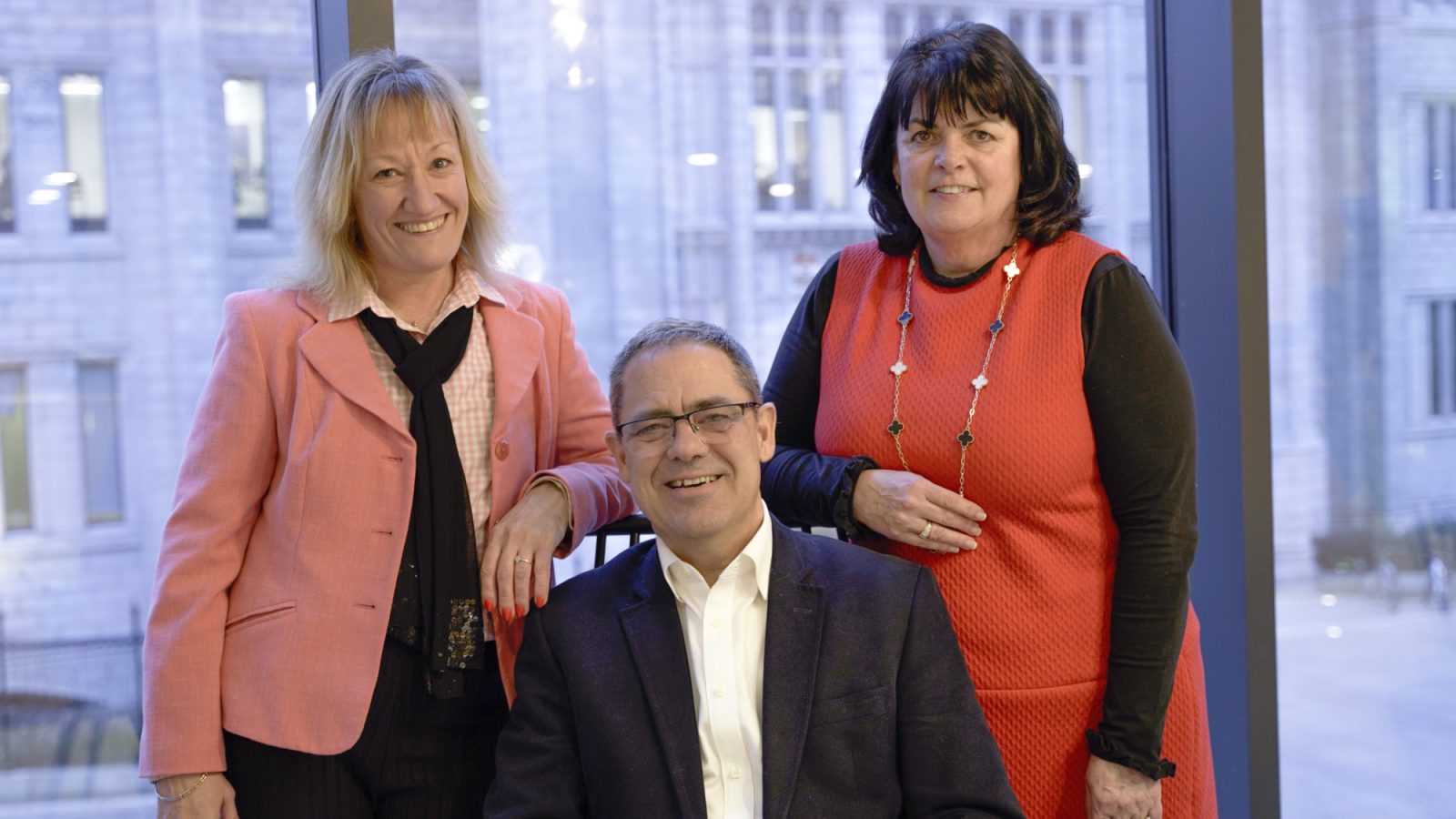 Debs Murray, Business Support Manager, Gus Carroll, CEO and Co-Founder and MaryAnn Rae, Relationship Manager.