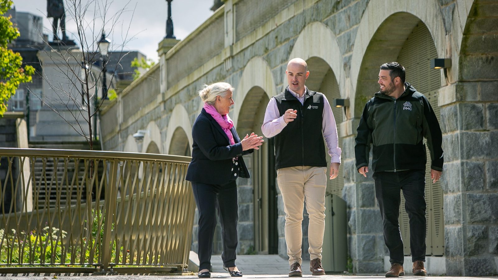 Babs Buglass, Ross Watt, of Grouse Lettings, and Neale Bisset, of PMC Property
