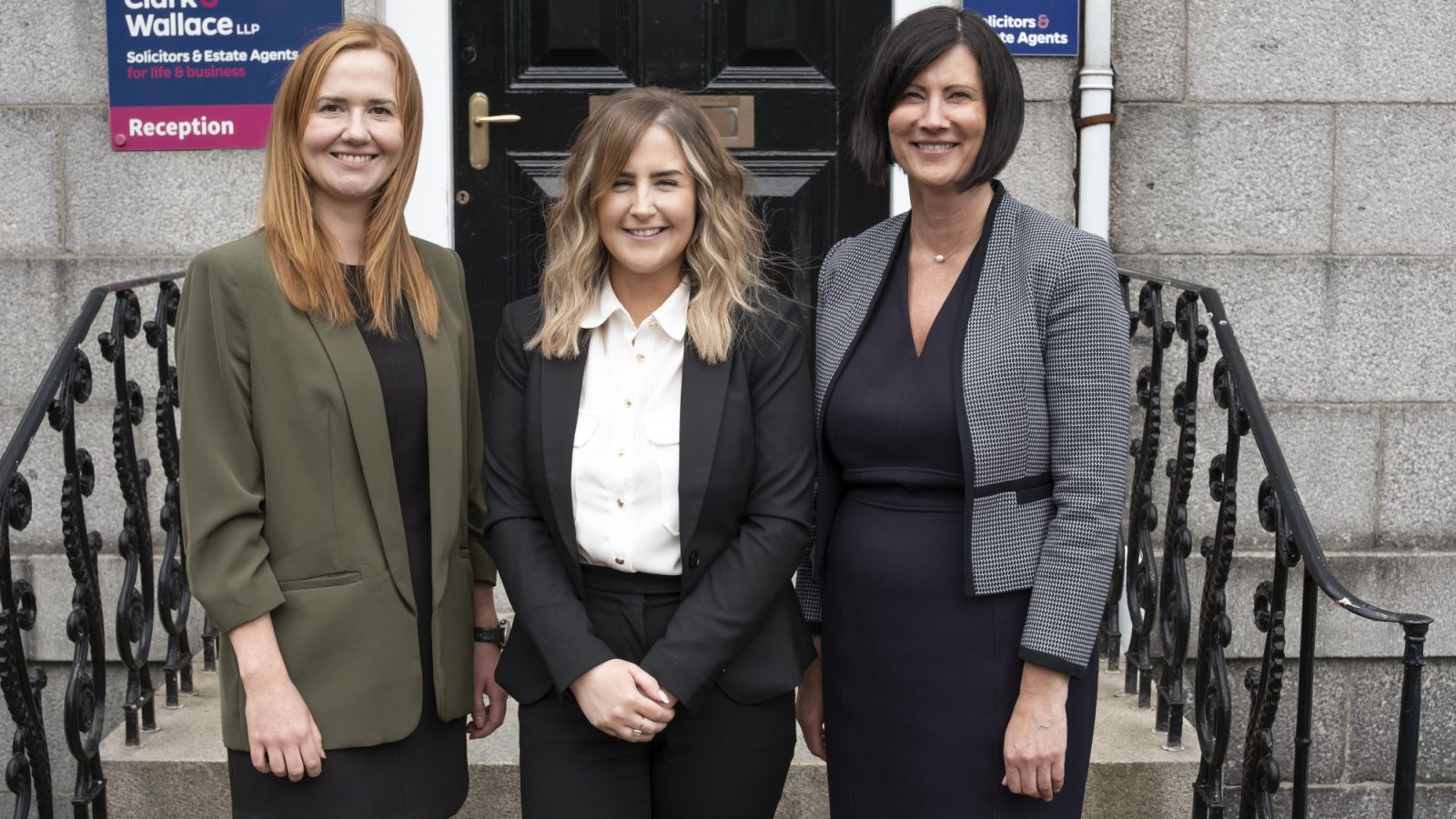 Anne Littlejohn, partner in residential property, Hannah Cruickshank and Heather Stephen, managing partner.