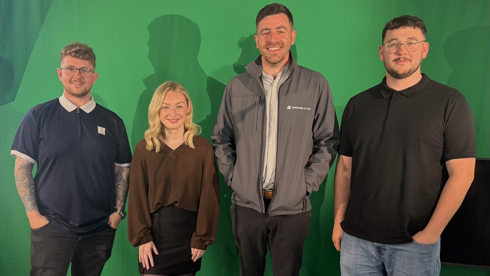 Left to right: - Fraser Weir, Taylor McGruther, Scott Maskame, Harrison Strachan