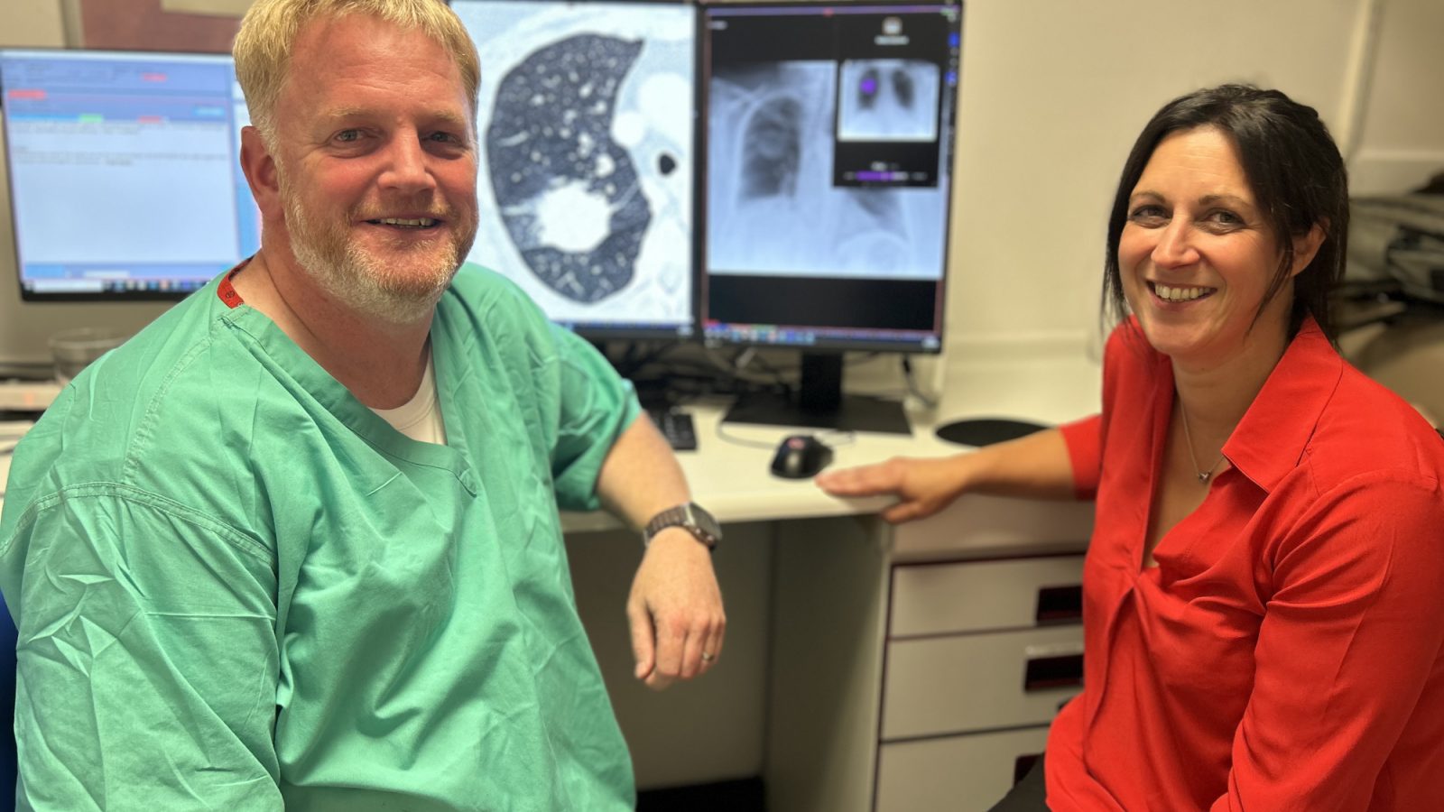 Dr Struan Wilkie and Lorna Cameron