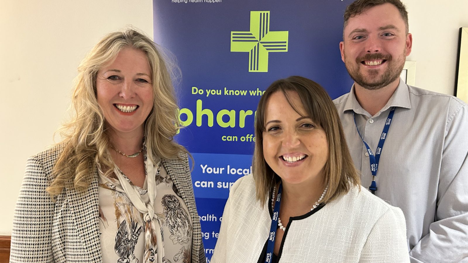 Jacqueline Walker, Professional Lead for Dietetics in Moray, Laura Karim, Pharmaceutical Services Development and Improvement Manager for NHS Grampian, and Craig Marr, Project Support Manager