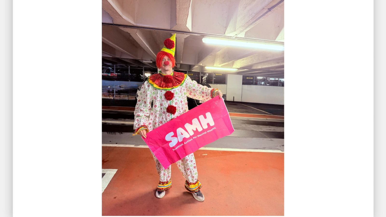 From pain to purpose: The clown who took Glasgow