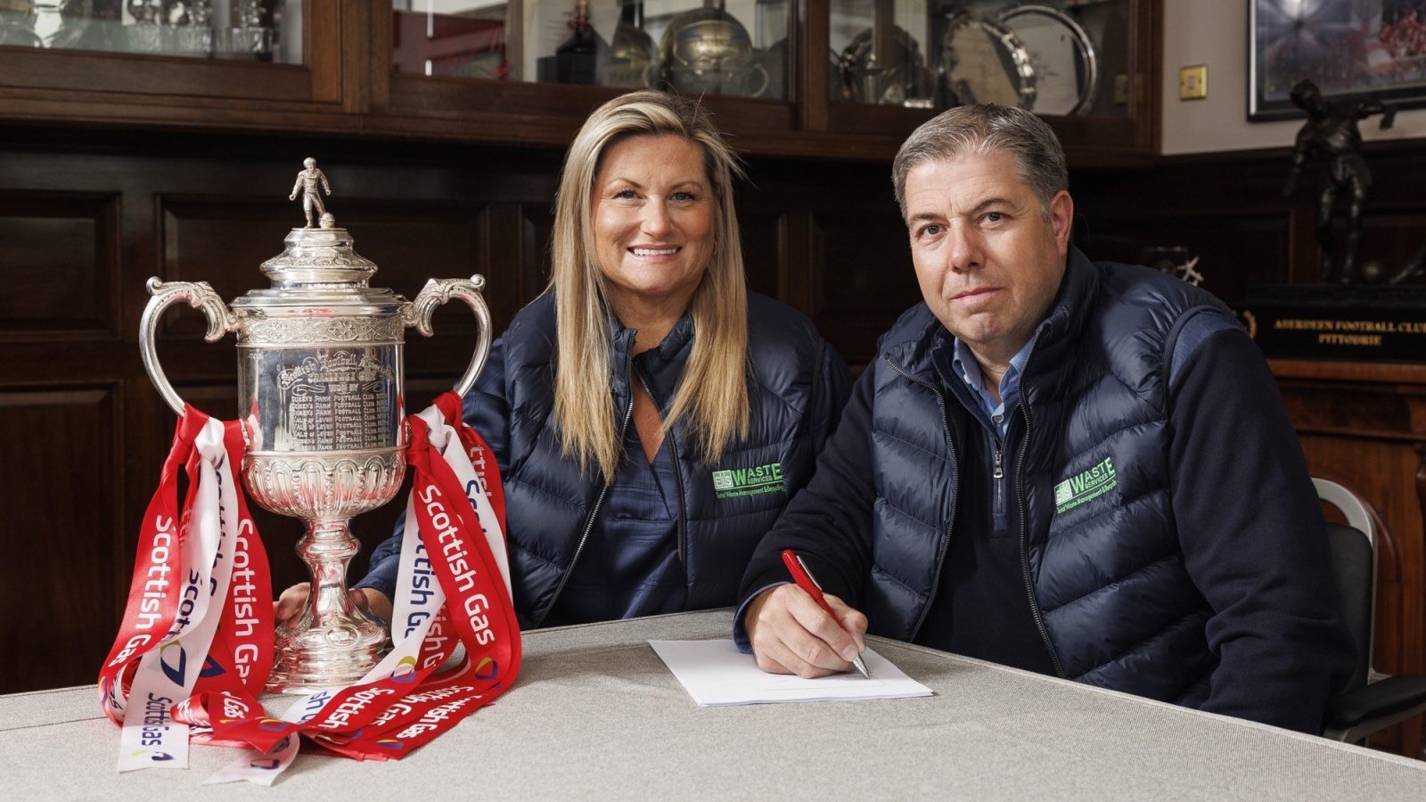 Pictured left to right:  Julie Sharp and Neil Sharp from EIS Waste Services