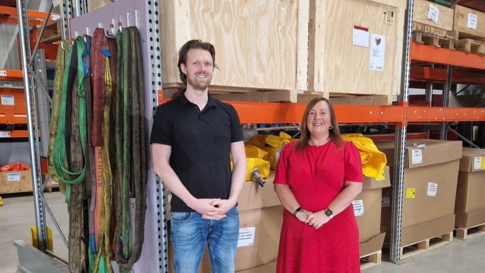 Randy Bank, Loadec Managing Director and Paula McAllister, JWA Rentals General Manager