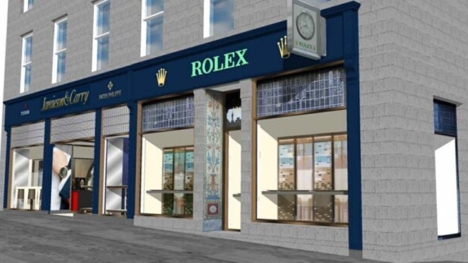 How luxury brand Rolex will look on Union Street