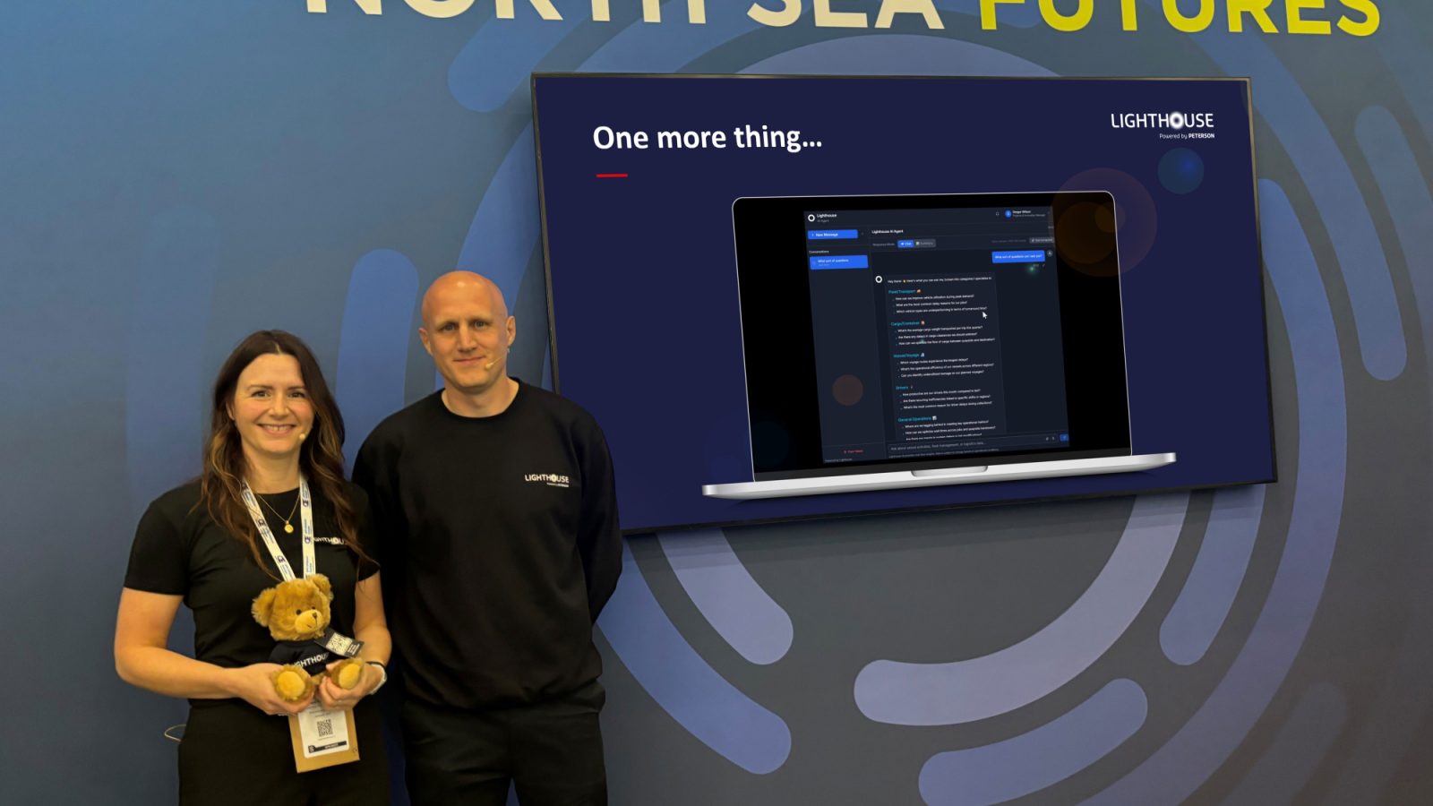 Jaye Deighton, Global Head of ICT and Innovation at Peterson, and Gregor Wilson, Projects and Innovation Manager