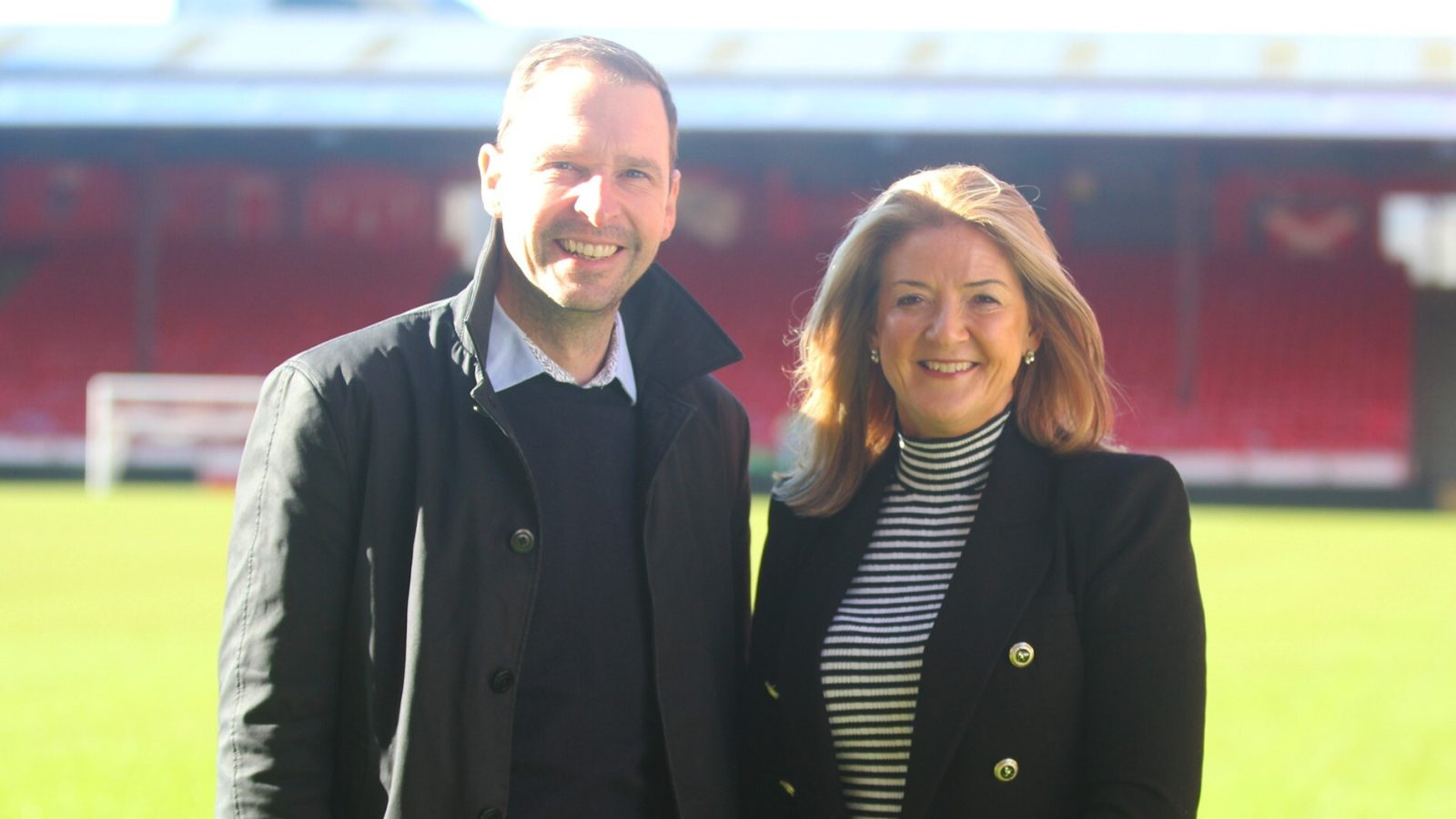 James Bream Katoni Engineering CEO and Liz Bowie, AFCCT Chief Executive