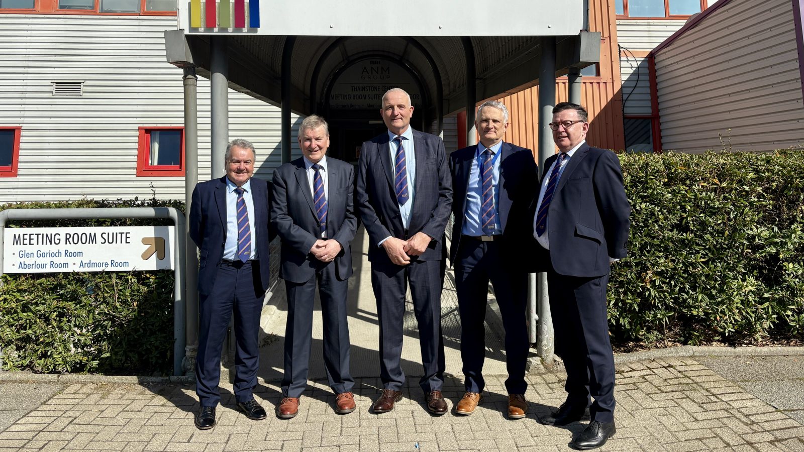 Pictured, from left, are Alan Hutcheon, Mike Macaulay, Stuart Stephen, Grant Rogerson and Iain Fraser.