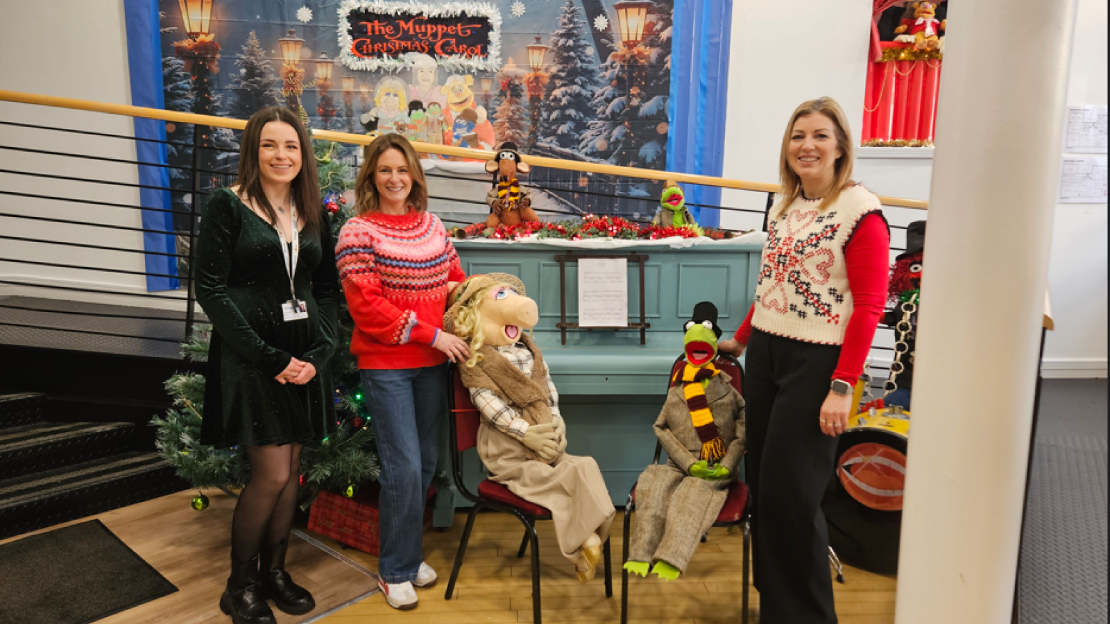 L R Lisa Paterson Communities Development Coach Emma Anderson Sportschallenge Trustee Gillian Campbell Sportschallenge