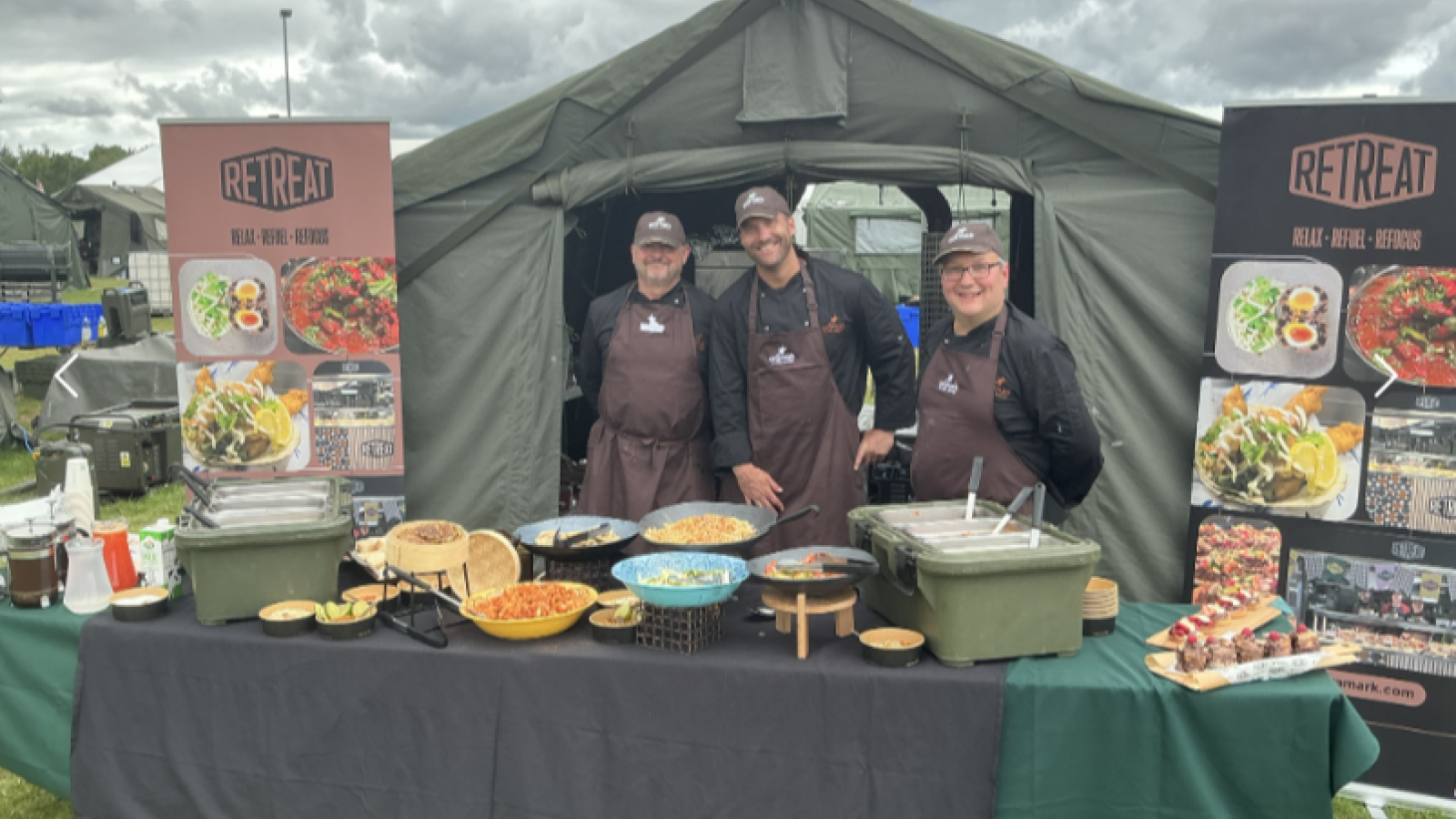 L-R: Mark, Carl and Tony at Army Sustainer