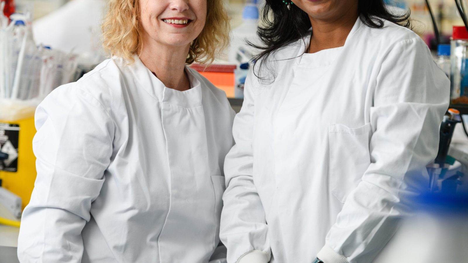 (L-R) Professor Carol Munro and Dr Soumya Palliyil