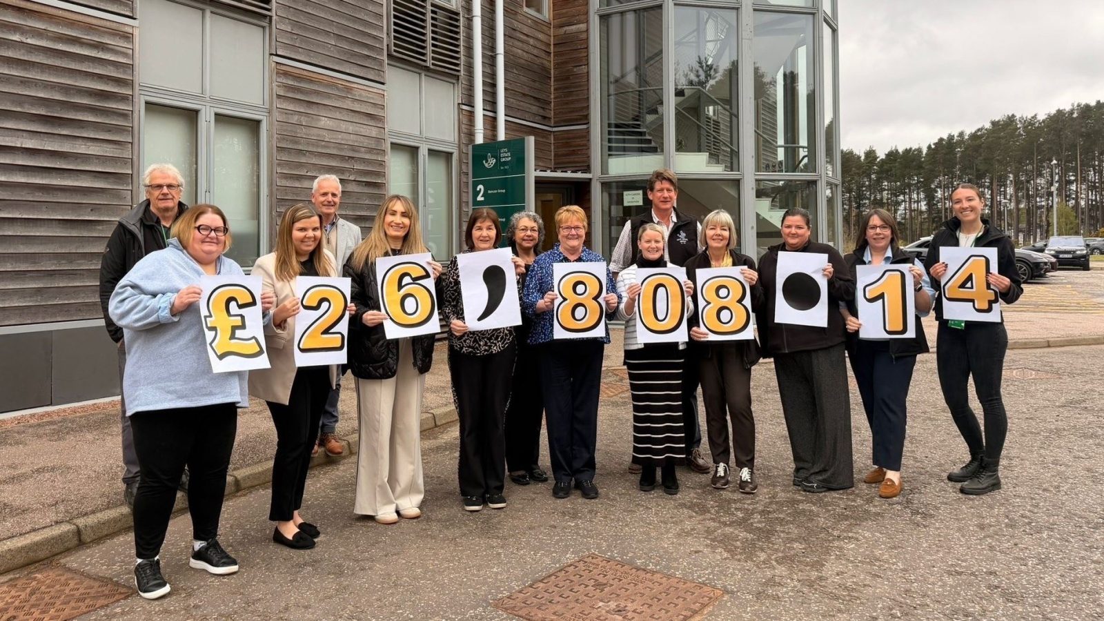 Employees from across Leys Group took part in year-long fundraising activities to raise over £26,000 for local charities.