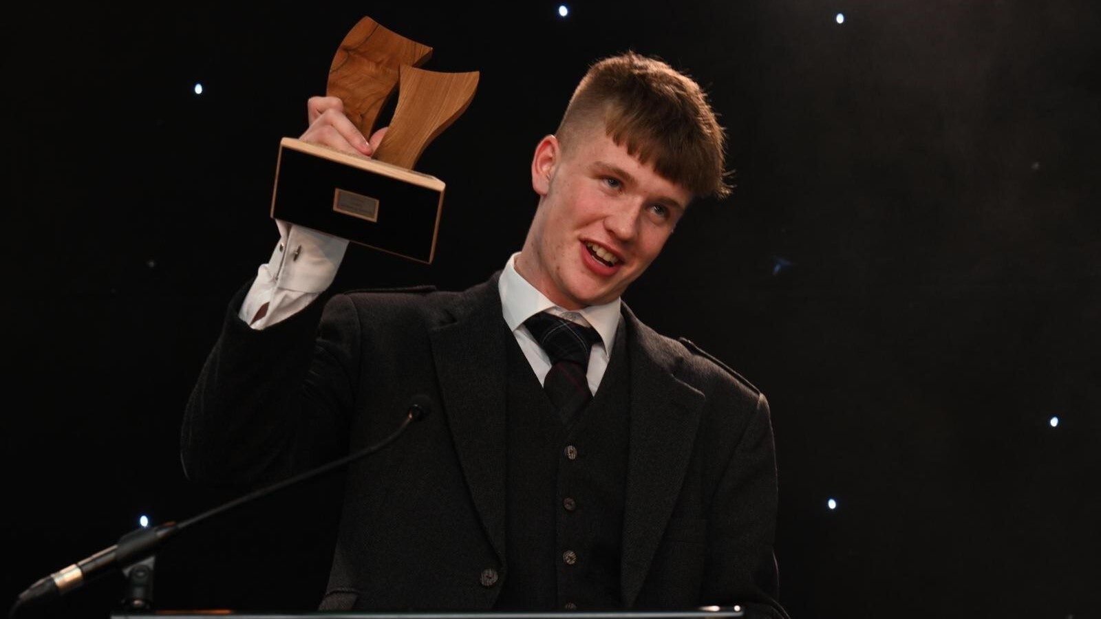 Last year’s winner of Apprentice of the Year, Marc O’Donnell, W M Donald.