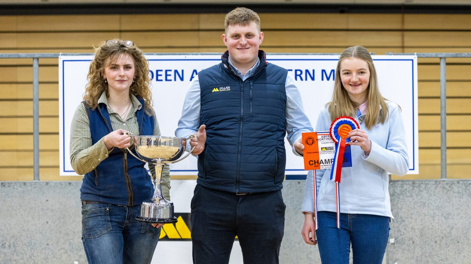 Joint Calladrum Cup winners Amara Nairn and Abbie Brown.