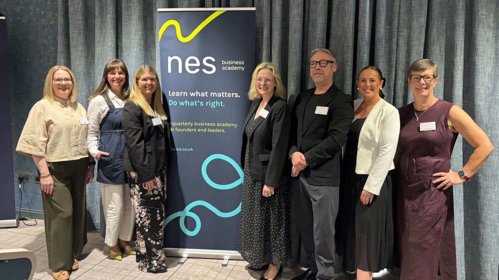 (L-R): Leanne Hill, Suzi Low, Louise Smith, Gillian Donald, Jason Brown, Cerri McDonald and Dr Brenda Hector. Credit: Prospect 13