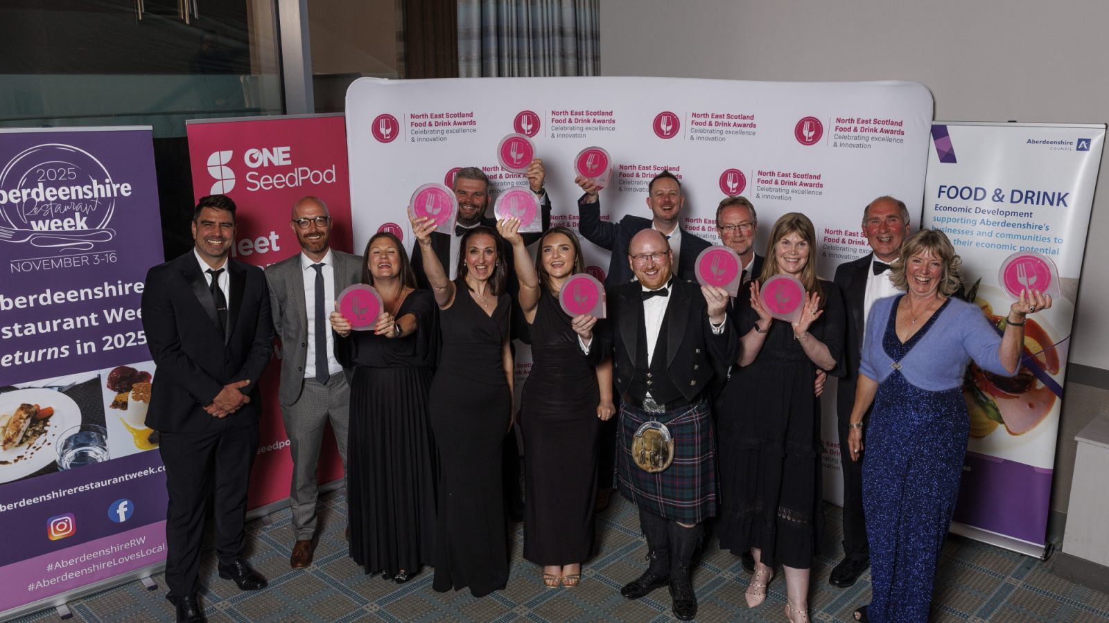 Winners of the 2025 North East Scotland Food & Drink Awards, which celebrate innovation and growth in the region's £2.4 billion food and drink sector.