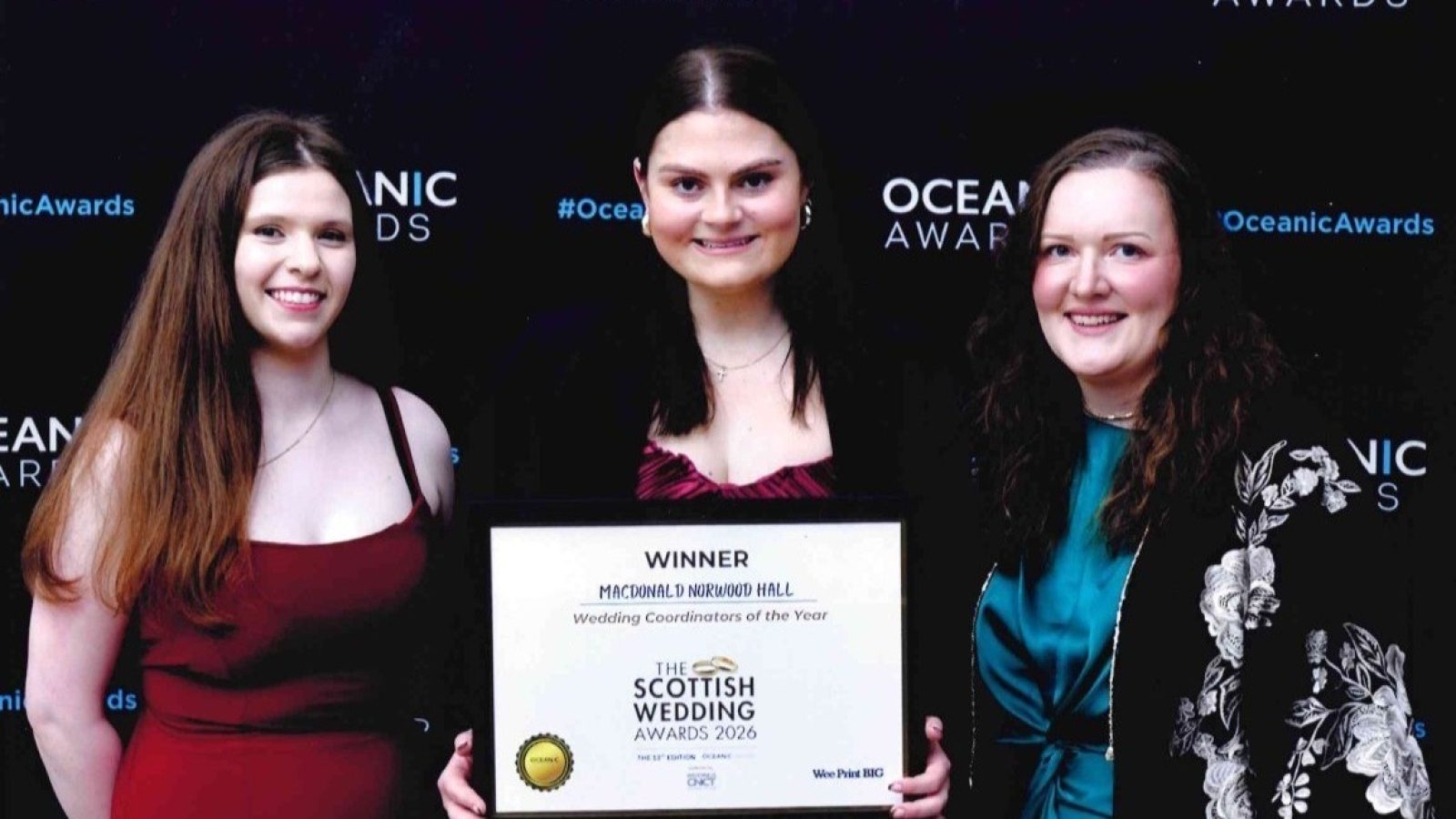 Sarah McCombie, Amy Pirie, and Katrina Wardrop of Macdonald Norwood Hall.