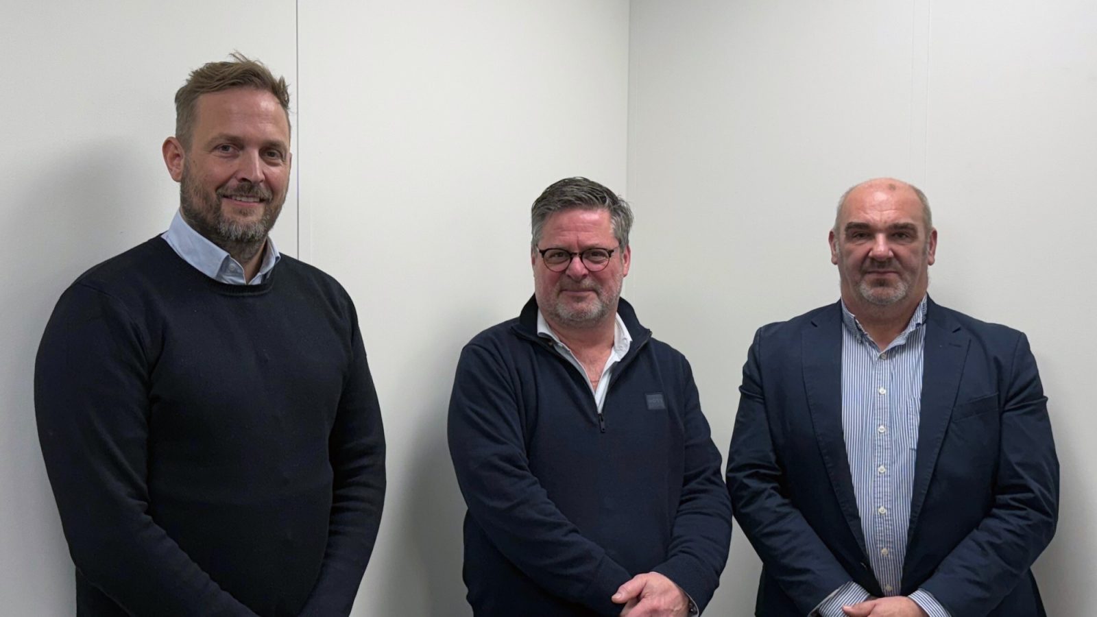 Joint Managing Directors of MCS, Jens Doeksen and Cor van der Velde with Ian Coates, Topside Director - OEG Renewables