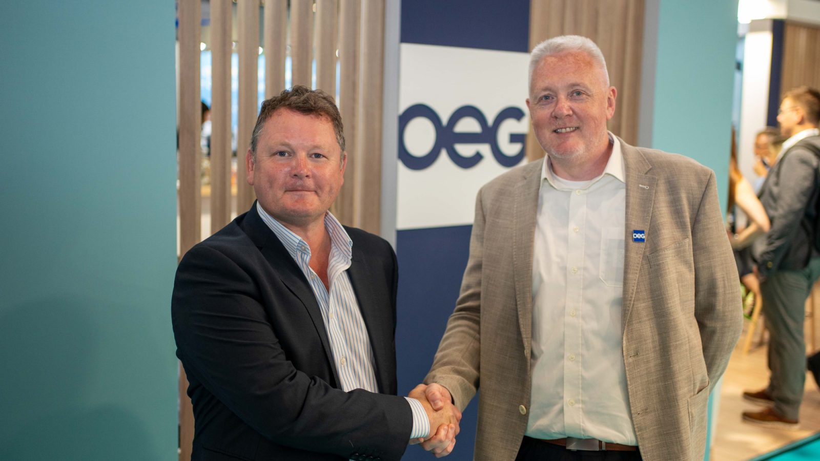 Left-right: David Sharp, Senior Construction Manager, Inch Cape O<shore and Billy Hamilton, Topside Director, OEG