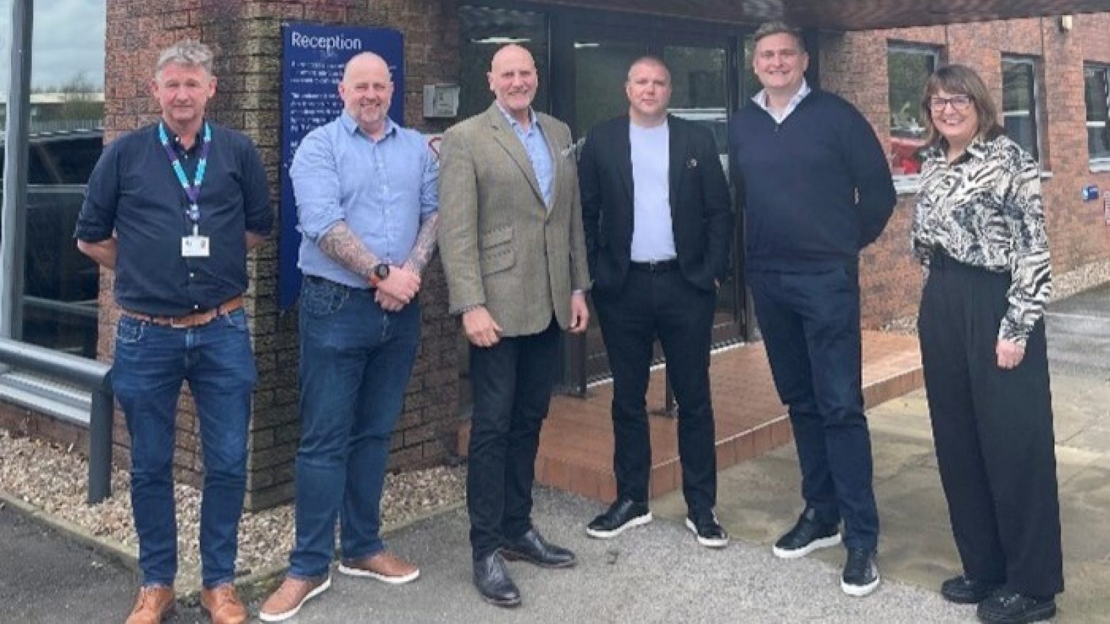Mike Hodge, CTO, Marcus Royle, CFO, Mark Hardy, Chairman, Paul Bayliss, COO, Dominic Murphy, CEO and Melanie Scott Group Marketing Director