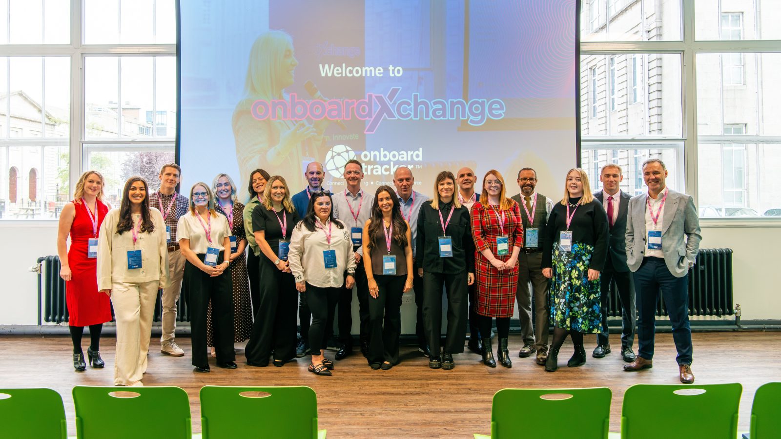 The Onboard Tracker team are pictured at their annual OnboardXchange super user event.  Image Credit: Prospect 13
