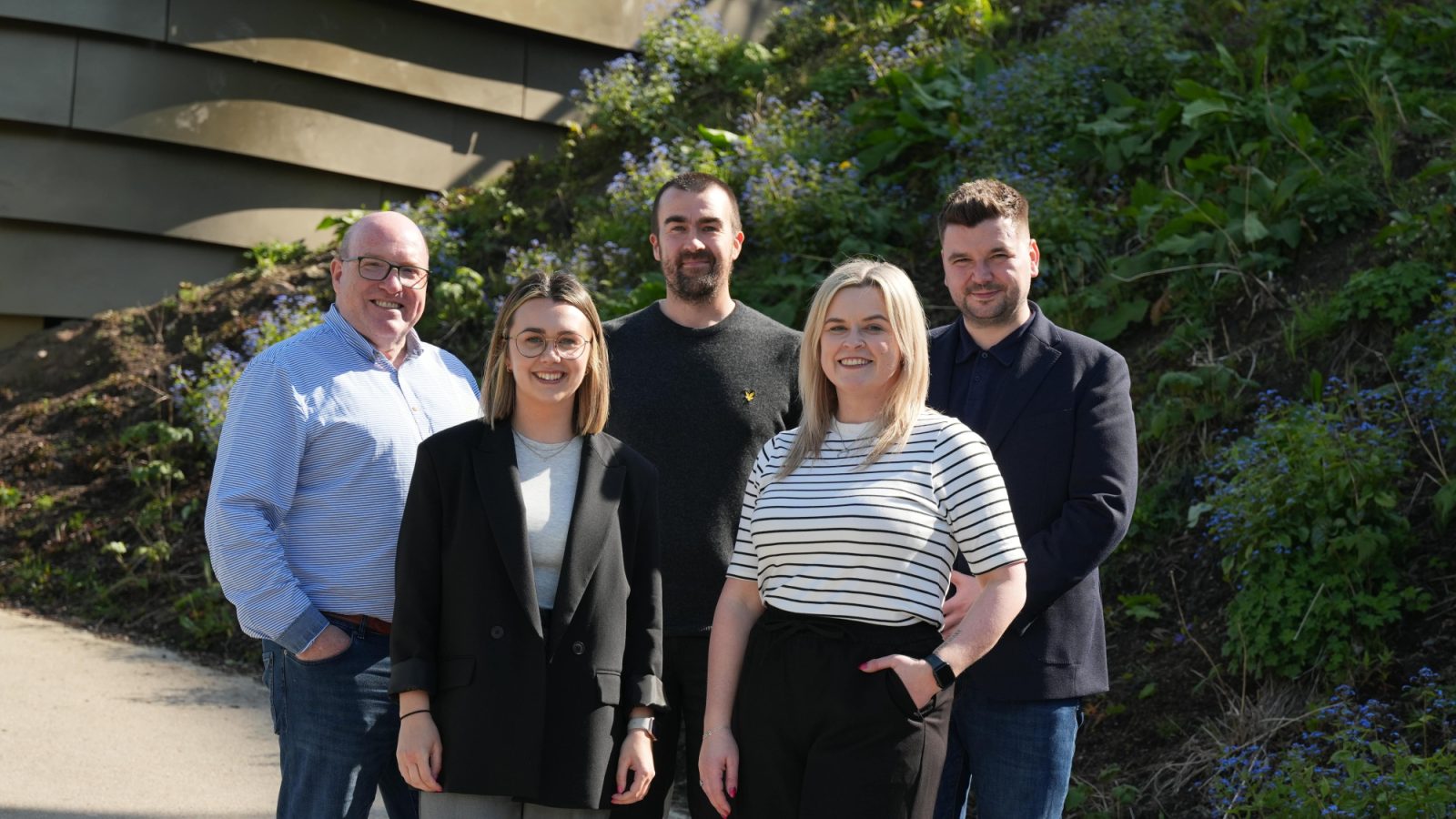L-R - Bob Keiller (Our Union Street), Cody Mowbray (AGCC), Ewan Lyle (Hampton), Suzanne Irvine (Hampton) and Ryan Crighton (AGCC).
