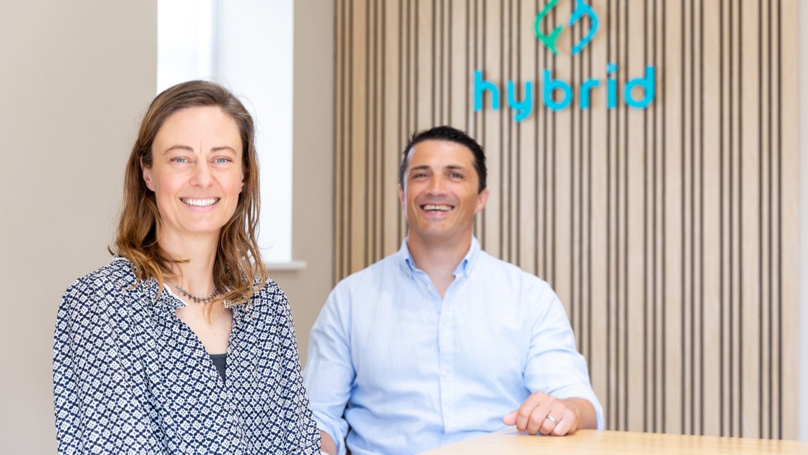 L-R – Morwenna Richards and Stephen Potter, Hybrid Founders and Directors
