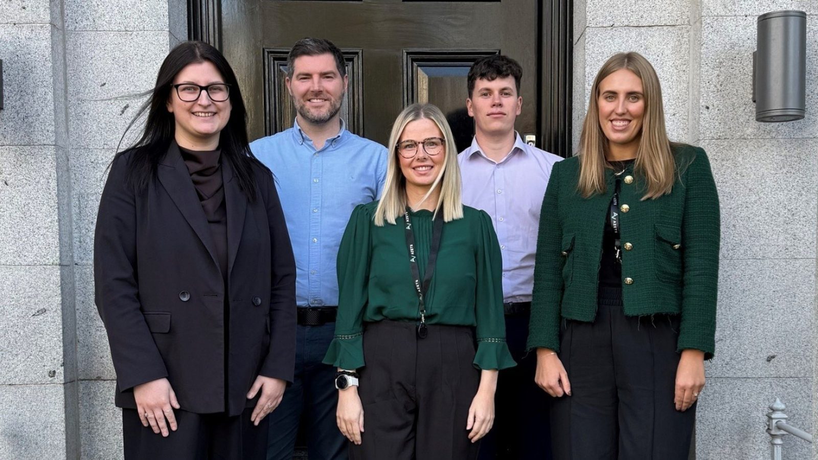 Left to right – Danielle Gregg, Graeme Cran, Jenna McDonald, Kieran Strachan, Chelsea Robertson