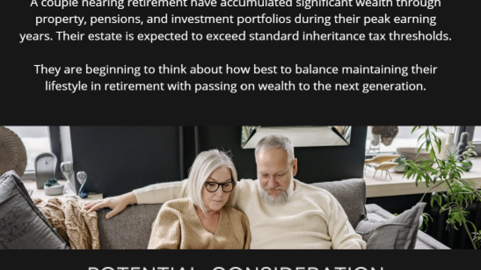 This scenario is illustrative only and does not constitute financial or tax advice. IHT rules are complex, subject to change, and depend on individual circumstances. The figures shown are hypothetical. Always seek regulated financial and legal advice before taking action.