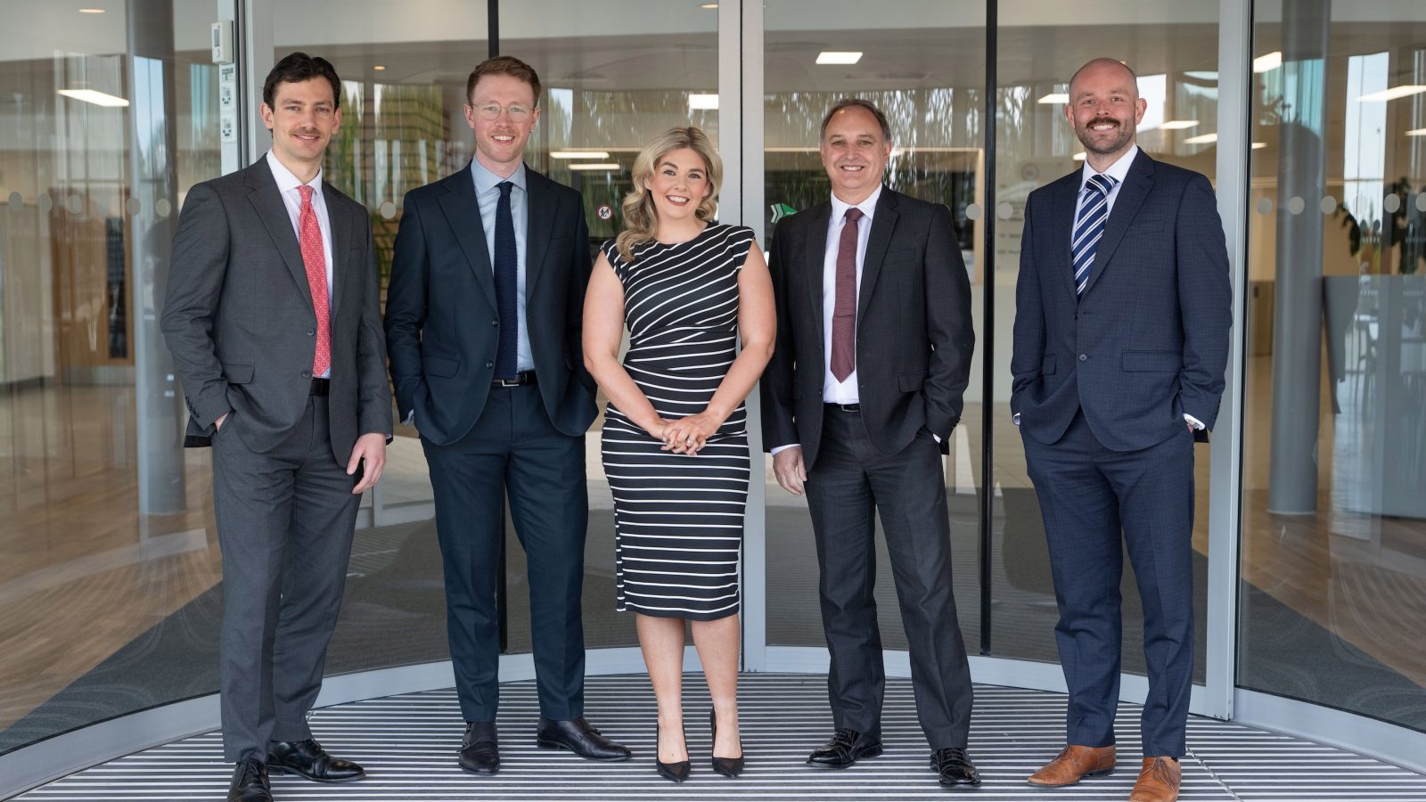 Callum Laidlaw (Associate), Sean Gibson (Manager), Melanie Clark (Partner), Tom Faichnie (Partner) and Ryan Clark (Manager)