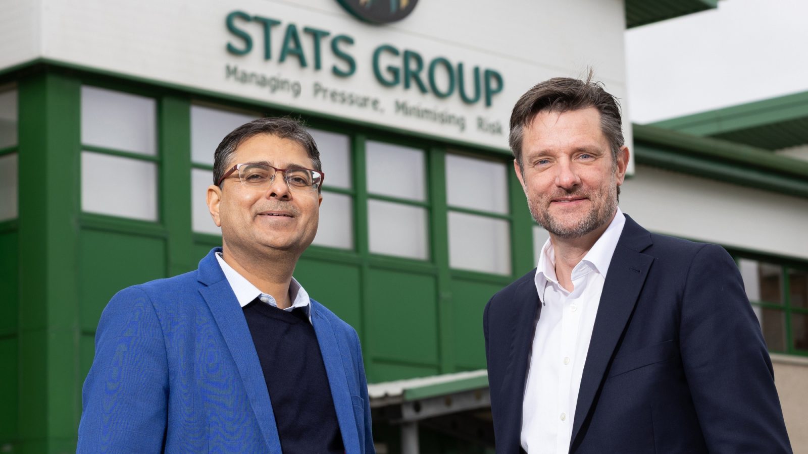 STATS Group Global Sales Director Vikas Shangari (left) and Chief Executive Officer Stephen Rawlinson (2)